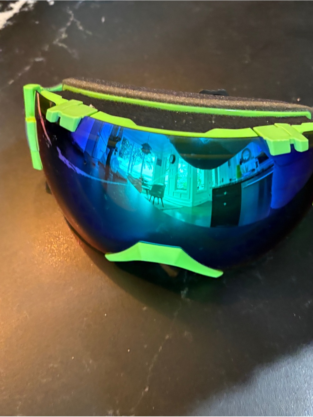 LIke New smith Neon Green Mirrored Ski/Snow Goggles high quality